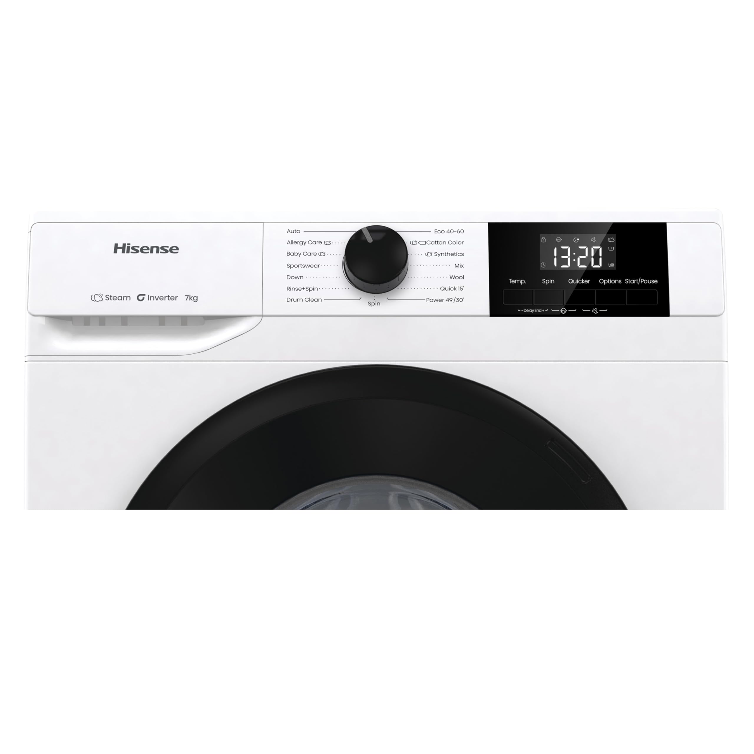 Hisense WF1G7021BW Freestanding 7 KG-Front Load Durable Inverter Washing Machine, Steam Wash-Quick Wash-15